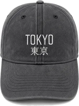 「TOKYO 東京」刺繍キャップ（ブラックグレー）