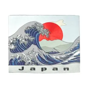 波と太陽と富士