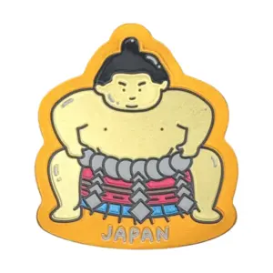 黄色背景の力士（JAPAN）