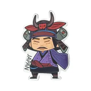 紫甲冑の侍キャラクター