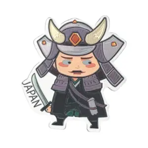 黒甲冑のクール侍キャラクター