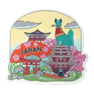 神社×五重塔×扇×狐