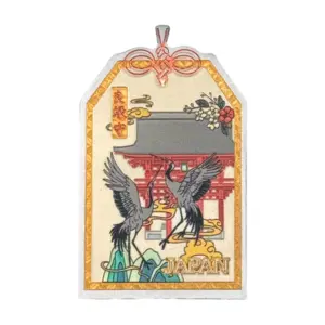 鶴と鳥居の良縁守（JAPAN）