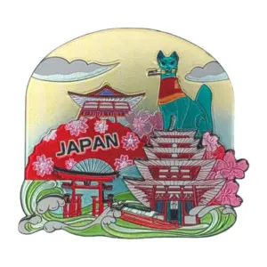 神社×五重塔×狐（JAPAN）