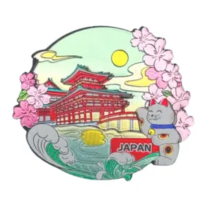 平等院鳳凰堂と招き猫（JAPAN）