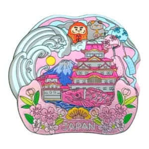 姫路城×鯉×達磨×富士山（JAPAN）