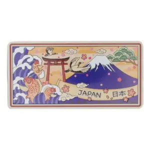 波と鯉と鳥居と富士（JAPAN）