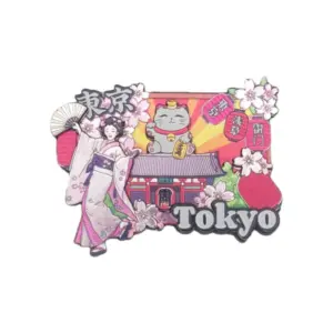 浅草雷門と着物美人の東京