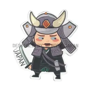 黒甲冑のクール侍キャラクター