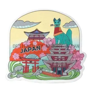 神社×五重塔×扇×狐