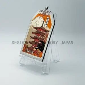 学業守りの五重塔と富士（JAPAN）