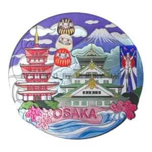 五重塔×大阪城×だるま（OSAKA）