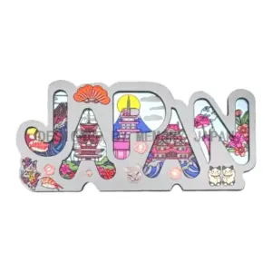 赤レンガ＆達磨＆狐面コラージュ（JAPAN）