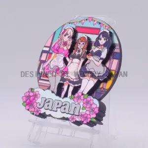 秋葉原のメイドカフェ風イラスト