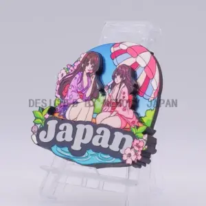 夏の和装女子とアイス