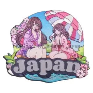 夏の和装女子とアイス