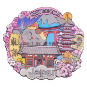 浅草と富士山と招き猫