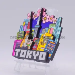 東京の自動販売機と街の風景