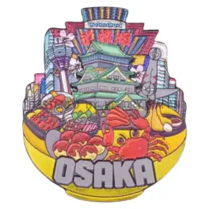 大阪グルメと観光名所のマグネット