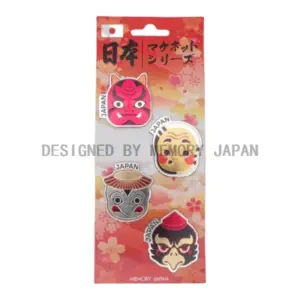 日本の仮面キャラマグネット4種